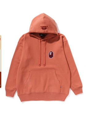 MR.BATHING APE男装25年春夏猿人布章纯色连帽卫衣302141O