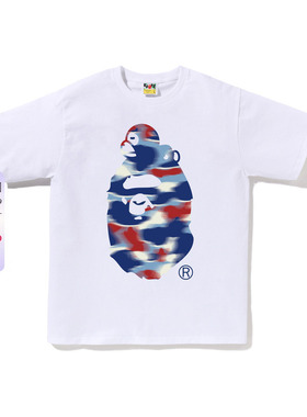 BAPE男装26年春夏迷彩图案BABY MILO卡通小猴猿人短袖T恤X01310Q