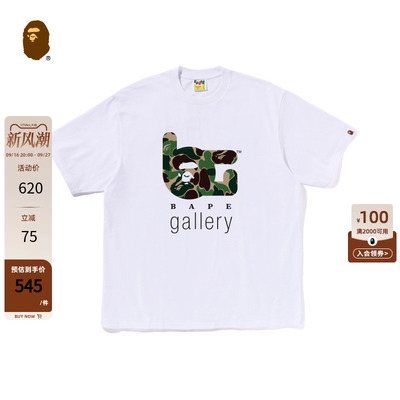 BAPEGALLERY印花限定款短袖T恤