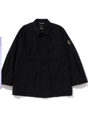 MR.BATHING APE男装24年秋冬猿人金属徽章口袋军风夹克140304N