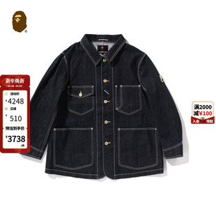 外套140305N 24年秋冬猿人胡子原色牛仔工装 MR.BATHING APE男装