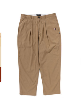 MR.BATHING APE男装24年秋冬绅士猿人刺绣标纯色休闲裤152308N