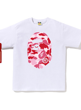 BAPE男装25年秋冬迷彩猿人印花短袖T恤X00610P