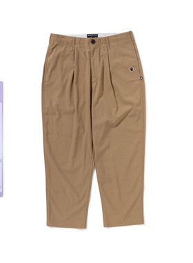 MR.BATHING APE男装24年秋冬绅士猿人刺绣标纯色休闲裤152308N