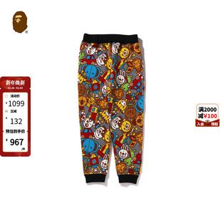 352008L MILO动物玩偶玩具小开叉运动长裤 BAPE童装 秋冬卡通BABY