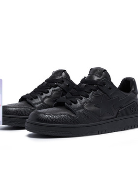 BAPE SK8 STA男女鞋秋冬纯色星星徽标数字图案休闲鞋X91010J