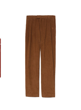 BAPE BLACK男装24年秋冬猿人徽标刺绣竖纹灯芯绒休闲裤T6600ML