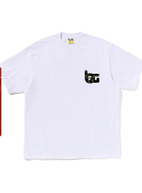 BAPE GALLERY男装春夏迷彩印花限定款短袖T恤318101O