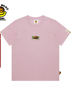BABY MILO STORE女装春夏卡通小猴印花休闲短袖T恤0447XXO