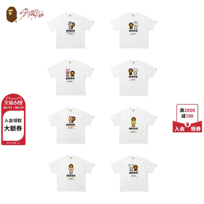 BAPEXSTRAYKIDS联名短袖T恤