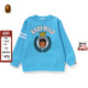 BAPE童装 秋冬卡通BABY MILO字母印花圆领卫衣313003J
