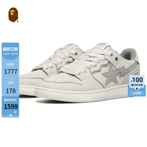 BAPESK8STA星星徽标休闲鞋