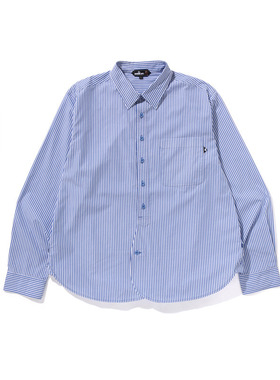 MR.BATHING APE男装25年春夏猿人胡子刺绣条纹长袖衬衫304311O