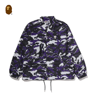 BAPE迷彩图案教练夹克外套
