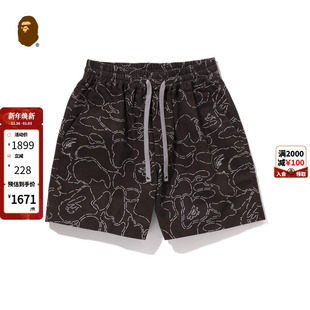 305531O 25年春夏猿人胡子金属标迷彩休闲短裤 MR.BATHING APE男装