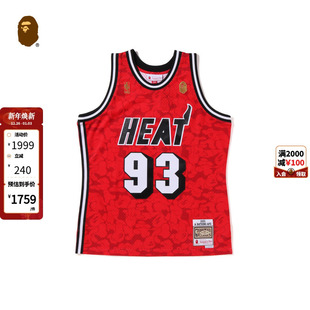 NBA迈阿密热火队迷彩球衣篮球背心108902I M&N联名男女装 BAPE