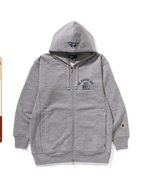 MR.BATHING APE男装24年秋冬猿人胡子刺绣连帽卫衣外套115301N