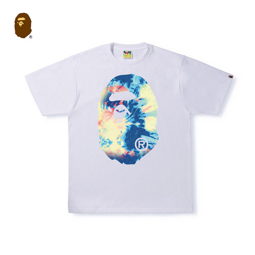 bape男装春夏扎染猿人短袖