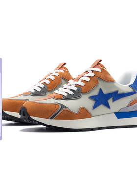 BAPE ROAD STA EXPRESS女鞋春夏撞色拼接休闲鞋X91010K