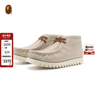 191028K 春夏压纹迷彩印系带袋鼠靴休闲鞋 BAPE MANHUNT男鞋