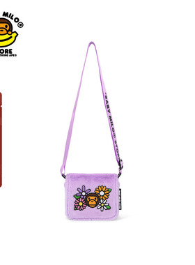 BABY MILO STORE配饰毛绒卡通小猴小花斜挎包4205XXK