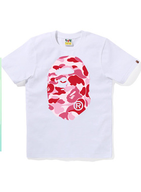 BAPE女装25年秋冬迷彩猿人印花短袖T恤X00610P