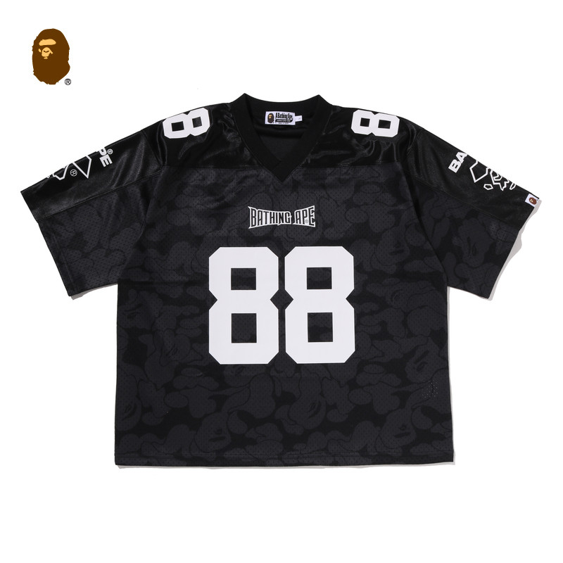 BAPE男装26年春夏暗纹迷彩短袖球衣312091Q