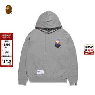 BAPE男装 秋冬猿游天下世界之巅珠穆朗玛峰猿人圆领卫衣X14009L