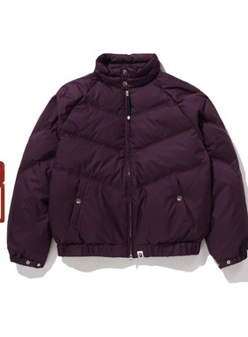 BAPE男装25年秋冬简约潮流纯色羽绒服X04441P