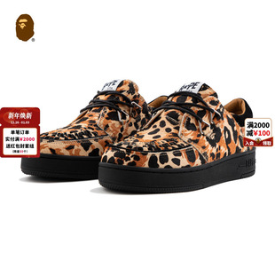 25年秋冬豹纹迷彩毛感系带休闲鞋 STA男女鞋 309911P CREEP BAPE