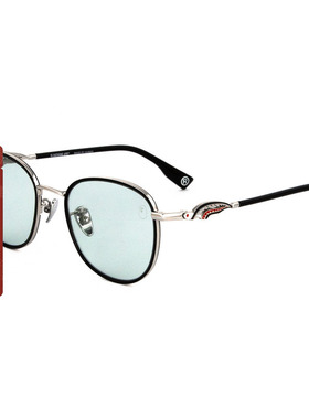 BAPE配饰鲨鱼金属框墨镜太阳眼镜HARK34K