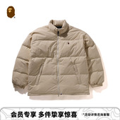 BAPE男装 24年秋冬猿人刺绣标纯色羽绒服X44005N
