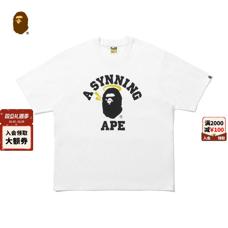 BAPECENTRALCEE联名字母T恤