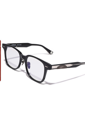 BAPE配饰猿人图案板材方形框架平光眼镜A13009K