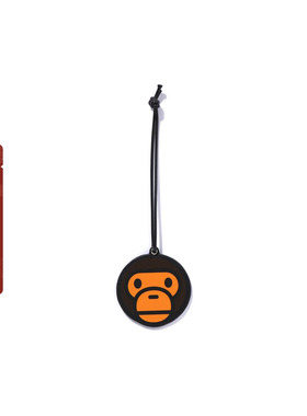BAPE配饰25年春夏卡通小猴BABY MILO圆形吊牌挂饰镜子X01822O