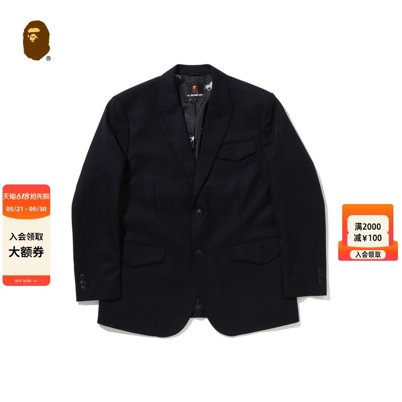 MR.BATHING APE男装26年春夏纯色简约休闲夹克西装外套301421Q