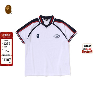 POLO衫 25年春夏印花乒乓球翻领短袖 304121O APE男装 MR.BATHING