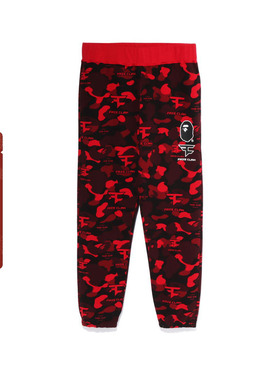BAPE X FAZE CLAN联名男装满印迷彩猿人卫裤运动长裤152903J