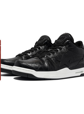 BAPE CLUTCH STA男女鞋春夏人造鳄鱼皮纹纯色休闲鞋191315M