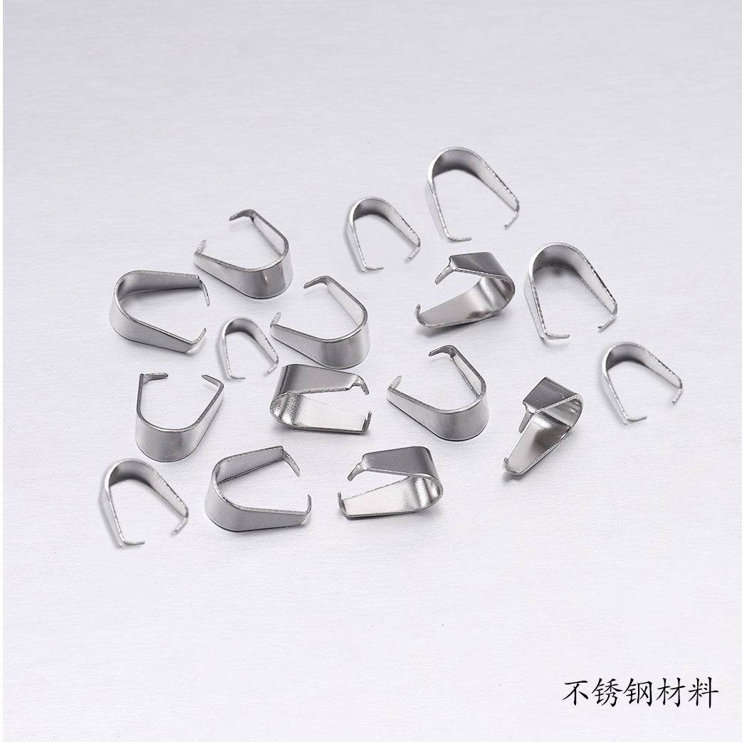 不锈钢钛钢瓜子扣吊坠扣头加厚款 diy项链玉坠连接扣饰品配件材料,饰品/流行首饰/时尚饰品新,扣,淘宝优惠券,粉丝福利购,淘宝优惠卷