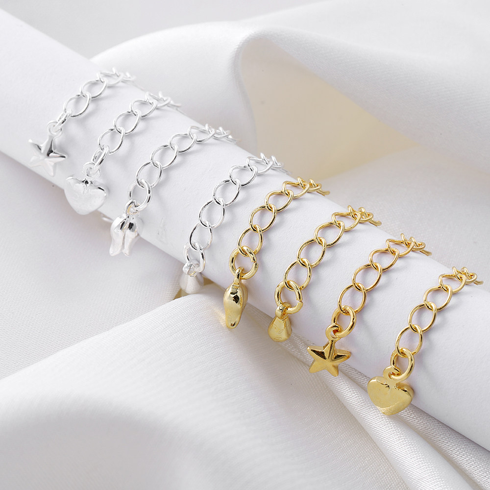 18K保色铜镀金延长链手工diy手链项链收尾链饰品配件手作首饰材料