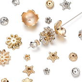 CCB混款 镂空花托隔片珠子底托diy手工串珠项链手链耳饰饰品配件