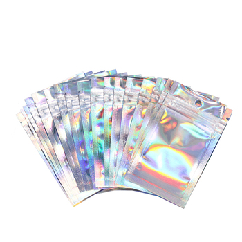 彩虹镭射包装袋明信片周边密封袋项链耳饰饰品材料收纳袋阴阳骨袋