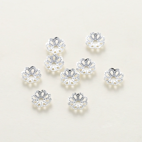 Серебряная бисера рукавода ручной работы ручной работы для открытия колец весенняя пряжка омаль