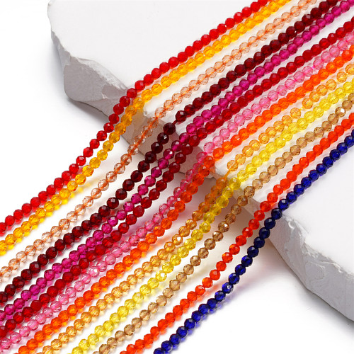 水晶菱形圆孔珠子链条