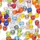 玻璃镀AB彩珠2mm半透明小米珠散珠diy编织手链手串项链串珠材料