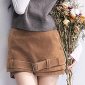 复古麂皮绒百搭半身裙冬设计感短裙 现货 易碎商店·烘焙静谧