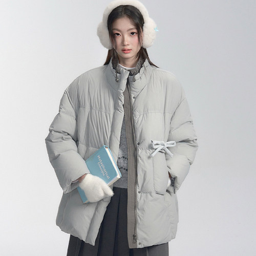 易碎商店百搭长款羽绒服