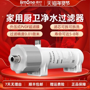 青柠PVDF超滤过滤器厨房净水器家用超滤净水机大流量可冲洗饮水机