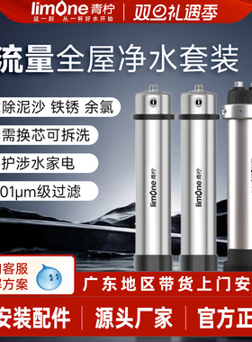 青柠全屋超滤中央净水器家用自来水0.01微米PVDF超滤膜大流量过滤